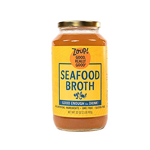 Seafood Broth by Zoup! - Gluten Free, Non GMO, Fat Free Seafood Broth (1-Pack)