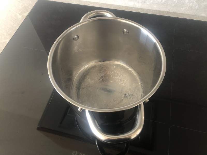 White spots on stainless steel pot
