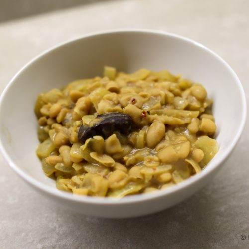 Beer-simmered beans