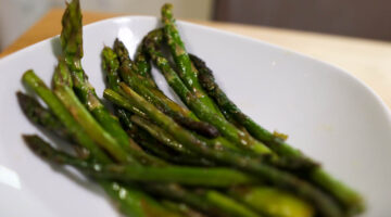 Sautéed asparagus