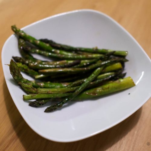 Sautéed asparagus