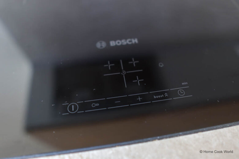 Bosch induction cooktop controls