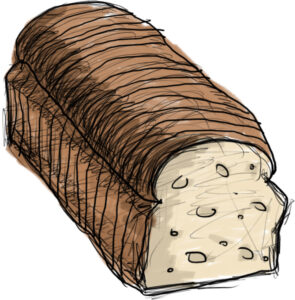 An illustration of a round-top loaf.